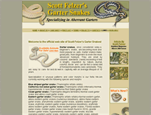 Tablet Screenshot of albinogartersnake.com